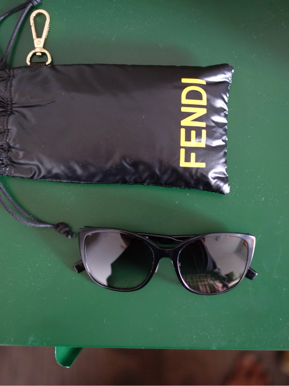 FENDI Women’s Black Cat Eye Sunglasses Acetate